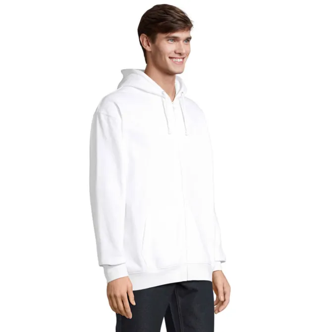 CARTER Bluza z kapturem / Bialy S03812-WH-S