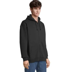 CARTER Bluza z kapturem / Czarny / Czarny Opal S03812-BK-3XL