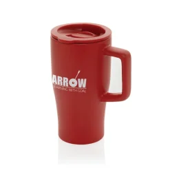 Ceramiczny kubek podrożny 490 ml / Czerwony P437.2204