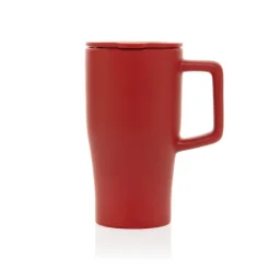 Ceramiczny kubek podrożny 490 ml / Czerwony P437.2204