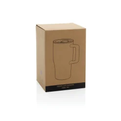 Ceramiczny kubek podrożny 490 ml / Czerwony P437.2204