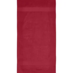 Charlotte bawełniany ręcznik kąpielowy o gramaturze 450 g/m² i wymiarach 50 x 100 cm / Czerwony 11700121