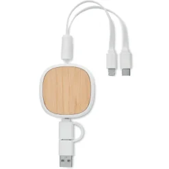Chowany kabel USB do ładowania / Bialy MO2146-06