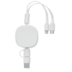 Chowany kabel USB do ładowania / Bialy MO2146-06