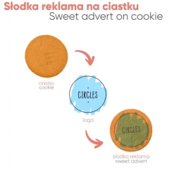 Ciastka Reklamowe Logo Cookie Bag / Wielokolorowy S0406/XM