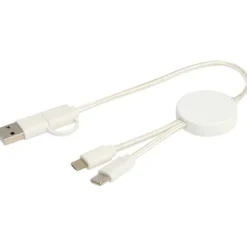 Citala kabel do synchronizacji danych i szybkiego ładowania 5 w 1 27 W o długości 30 cm z tworzyw sztucznych pochodzących z recyklingu / Czarny 12442790