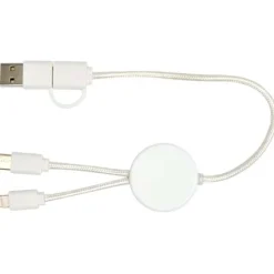 Citala kabel do synchronizacji danych i szybkiego ładowania 5 w 1 27 W o długości 30 cm z tworzyw sztucznych pochodzących z recyklingu / Czarny 12442790