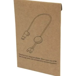 Citala kabel do synchronizacji danych i szybkiego ładowania 5 w 1 27 W o długości 30 cm z tworzyw sztucznych pochodzących z recyklingu / Zielony melanż 12442762