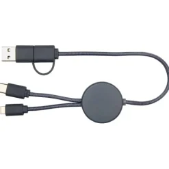 Citala kabel do synchronizacji danych i szybkiego ładowania 5 w 1 27 W o długości 30 cm z tworzyw sztucznych pochodzących z recyklingu / Zielony melanż 12442762