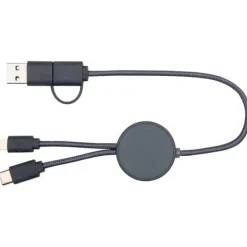 Citala kabel do synchronizacji danych i szybkiego ładowania 5 w 1 27 W o długości 30 cm z tworzyw sztucznych pochodzących z recyklingu / Zielony melanż 12442762