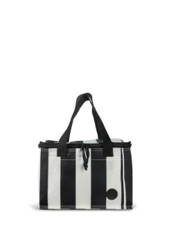 CITY TORBA TERMICZNA STRIPE rPET MAŁA, CZARNO-BIAŁY / Czarno-Biały 5018592-