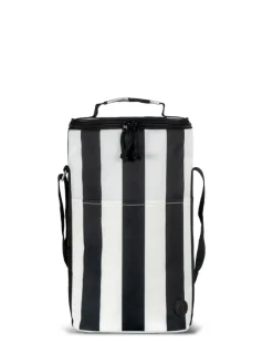 CITY TORBA TERMICZNA STRIPE WYSOKA  rPET, CZARNO-BIAŁY / Czarno-Biały 5018594-