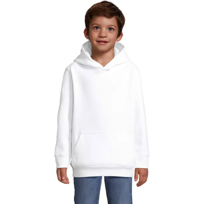 CONDOR KIDS Bluza z kapturem / Bialy S04238-WH-5XL