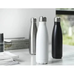 Cove butelka o pojemności 500 ml wykonana ze stali nierdzewnej z recyklingu z miedzianą izolacją próżniową posiadająca certyf / Biały 10079001