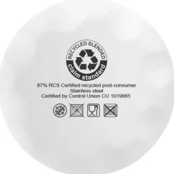 Cove butelka o pojemności 500 ml wykonana ze stali nierdzewnej z recyklingu z miedzianą izolacją próżniową posiadająca certyf / Biały 10079001