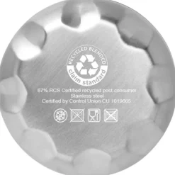 Cove butelka o pojemności 500 ml wykonana ze stali nierdzewnej z recyklingu z miedzianą izolacją próżniową posiadająca certyf / Srebrny 10079081