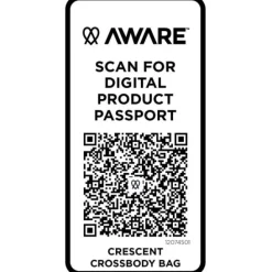 Crescent torba typu crossbody Aware™ z recyklingu o gramaturze 500 g/m² / Biały 12074501