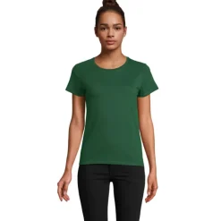 CRUSADER Damski T-SHIRT / Ciemno-Zielony S03581-BO-L