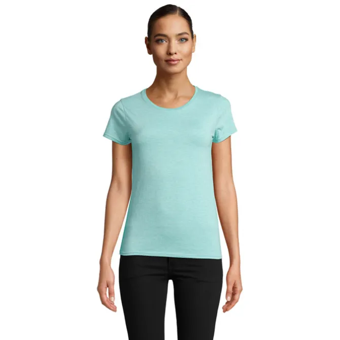 CRUSADER Damski T-SHIRT / Heather Light Green S03581-EJ-XL