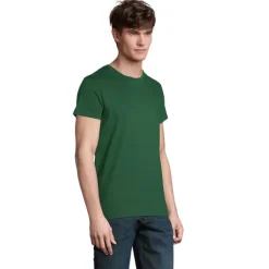 CRUSADER Męski T-SHIRT 150g / Ciemno-Zielony S03582-BO-5XL