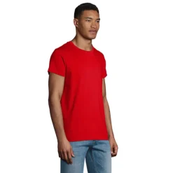 CRUSADER Męski T-SHIRT 150g / Czerwony S03582-RD-3XL