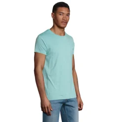 CRUSADER Męski T-SHIRT 150g / Heather Light Green S03582-EJ-3XL