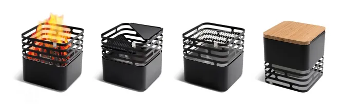 CUBE kosz & grill / Czarny HO03B