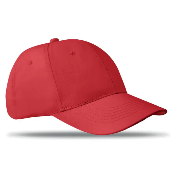Czapka baseballowa 6 paneli / Czerwony MO8834-05