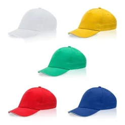 Czapka 5 paneli dla dzieci, z bawełny / Czarny IP38041811