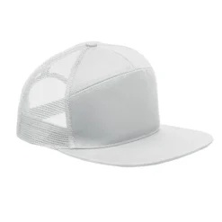 Czapka płaski daszek 7 paneli / Bialy MO2866-06