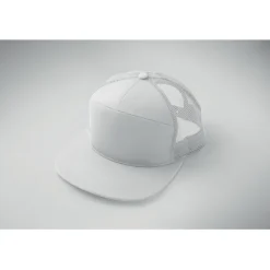 Czapka płaski daszek 7 paneli / Bialy MO2866-06