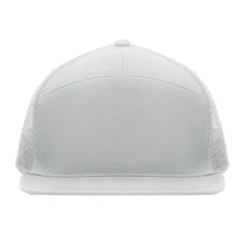 Czapka płaski daszek 7 paneli / Bialy MO2866-06