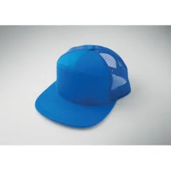 Czapka płaski daszek 7 paneli / Niebieski MO2866-37