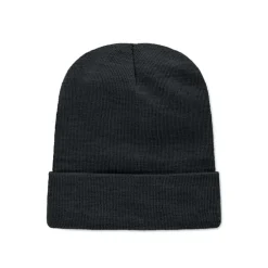 Czapka unisex poliester RPET / Czarny MO2359-03
