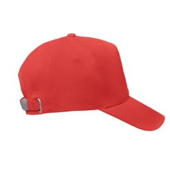 Czapka z daszkiem,bawełna org. / Czerwony MO6432-05