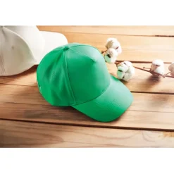 Czapka z daszkiem,bawełna org. / Zielony MO6432-09