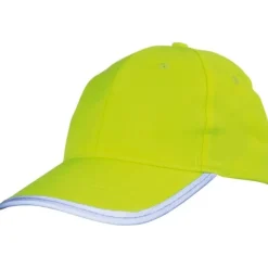 Czapka z daszkiem odblaskowa 6 paneli CHICAGO / żółty 339708