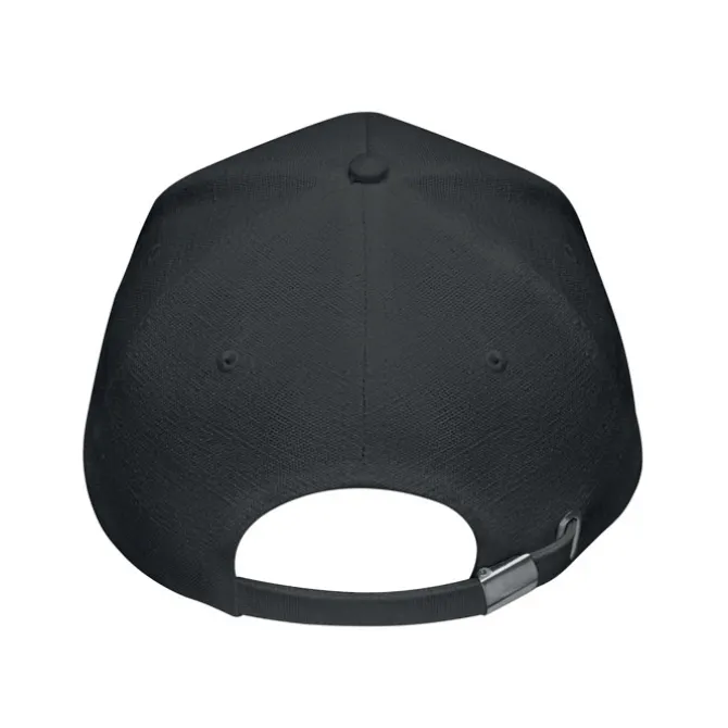 Czapka z daszkiem z konopi / Czarny MO6176-03