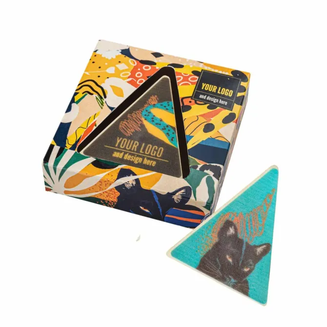 Czekoladka nadziewana z nadrukiem Choco Triangle / Wielokolorwy S0412B