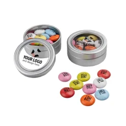 Czekoladowe lentilki z nadrukiem Puszka Brand Me! Tin / Wielokolorwy S0387