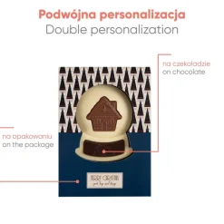 Czekoladowy Kształt Bożonarodzeniowa Kula Śnieżna Print / Wielokolorowy S0592P/XM