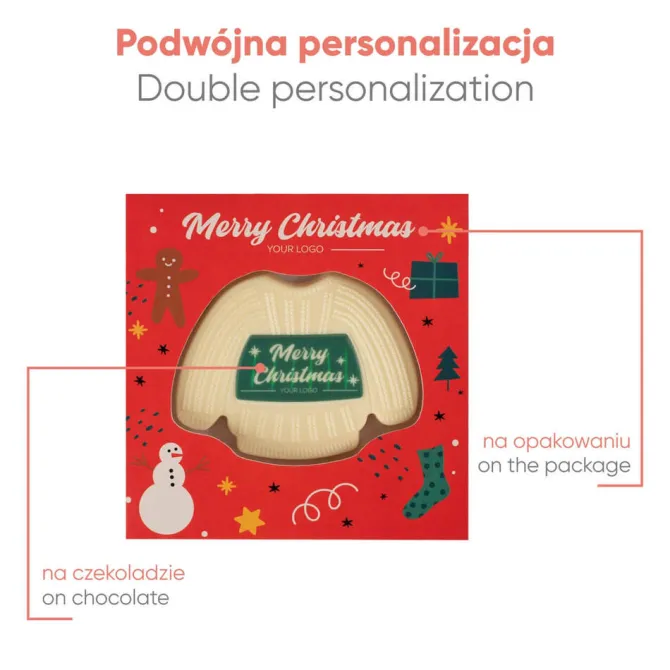 Czekoladowy Kształt Choco4Mat Sweterek / Wielokolorowy S0314/SWETEREK/XM