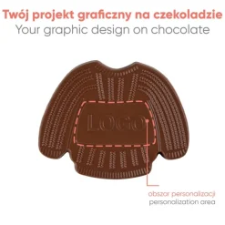 Czekoladowy Kształt Choco4Mat Sweterek / Wielokolorowy S0314/SWETEREK/XM