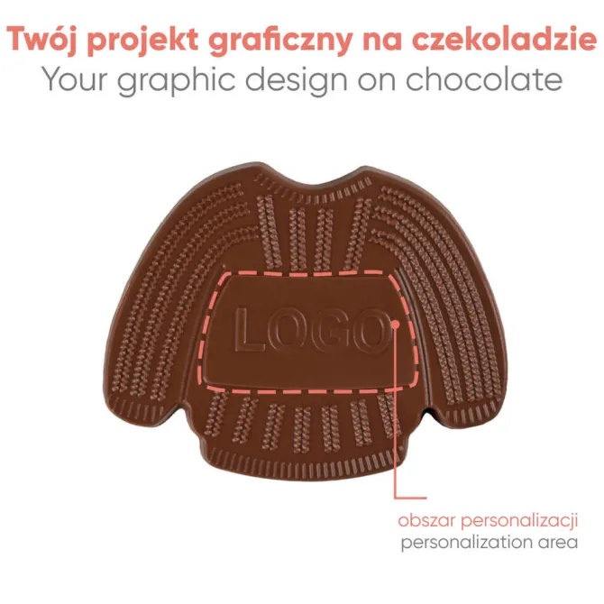 Czekoladowy Kształt Choco4Mat Sweterek / Wielokolorowy S0314/SWETEREK/XM