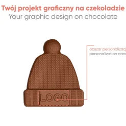 Czekoladowy Kształt Choco4Mat Czapka / Wielokolorowy S0314/CZAPKA/XM