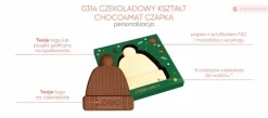 Czekoladowy Kształt Choco4Mat Czapka / Wielokolorowy S0314/CZAPKA/XM