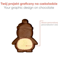 Czekoladowy Kształt Choco4Mat Pingwin / Wielokolorowy S0314/PINGWIN/XM