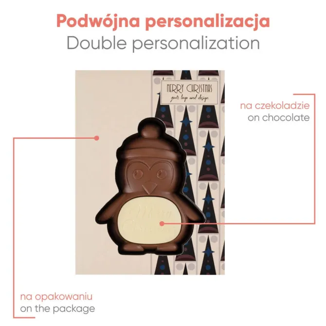 Czekoladowy Kształt Choco4Mat Pingwin / Wielokolorowy S0314/PINGWIN/XM