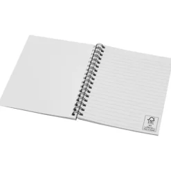 Desk-Mate® kolorowy kołonotatnik A6 z materiałów z recyklingu / Czarny 21018890