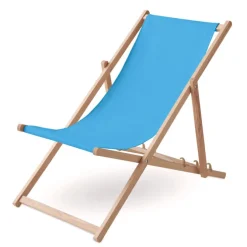Drewniane krzesło plażowe / Turkusowy MO6503-12